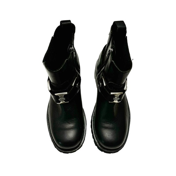 Harley Davidson Leather Biker Boots Style 94144 Size 8 Eur 41 - Picture 1 of 6
